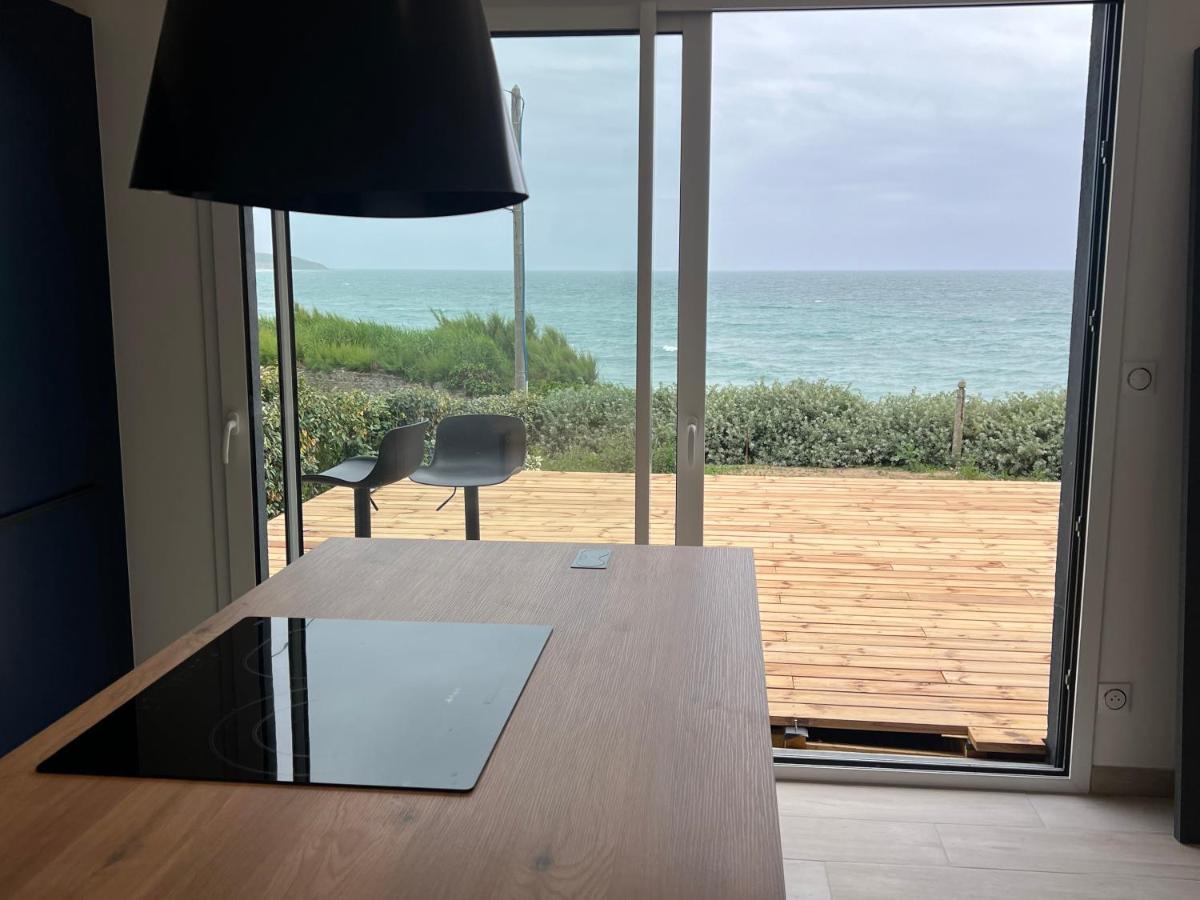 Villa Le Bruit Des Vagues Les Pieux Exterior foto